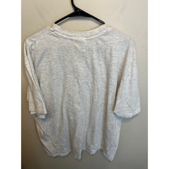 90's Vintage Hanes London England Grey Graphic Tee Casual Retro Tourist Style XL - Picture 8 of 8